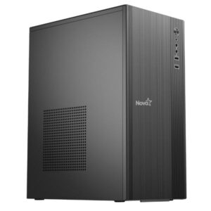 CASE NOVA MZ-580B SIN VENTILACIÓN INCLUIDA CON FUENTE DE PODER 600W E010-171 NEGRO