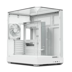 CASE APNX V2-WT-V1 MID TOWER 4 VENTILADORES CON PANEL LATERAL Y FRONTAL APCM-VI02143.21 BLANCO