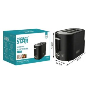 TOSTADORA WINNING STAR ST-2101 750W 7 NIVELES MBJ-729-WST-110V-16980 NEGRO