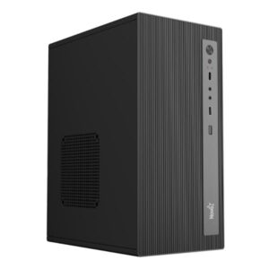CASE NOVA CM01Z9RA001C MINI TOWER SIN VENTILACIÓN INCLUIDA CON FUENTE DE PODER 600W PE600RNF013C NEGRO