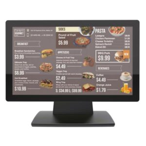 MONITOR DE PUNTO DE VENTA NOVA LM15S3XP001C 15.6 PULG 1920X1080 PANEL SHARP TACTIL CAPACITIVO 10 PUNTOS VGA+HDMI+USB BASE PLEGABLE NEGRO