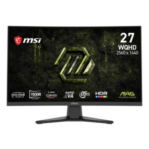 MONITOR GAMING MSI MAG 275CQDF X24 27 PULG CURVA WQHD 240HZ VA FREESYNC PREMIUM 9S6-3CE91H-027