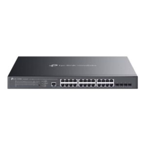 SWITCH TP LINK OMADA SG3428XMPP(UN) 24 PUERTOS GIGABIT RJ45 POE Y 4 SFP+ 10G 10/100/1000 MBPS Y 10G ADMINISTRABLE