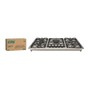 COCINA DE GAS DE 5 QUEMADORES WINNING STAR ST-5661 RQZ-532-WST-16419 PLATEADO