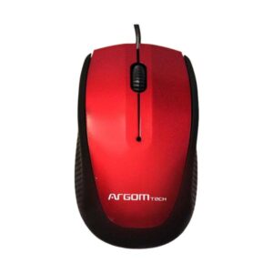 MOUSE ARGOM OPTICO ALAMBRICO ARG-MS-0014R Rojo