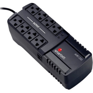 REGULADOR DE VOLTAJE SMARTBITT SBAVR1350 1350VA 675W 8 TOMAS 95?148 VCA NEGRO