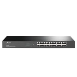 SWITCH TP LINK TL SF1024 24 PUERTOS FAST ETHERNET 10/100 MBPS NO ADMINISTRABLE NEGRO