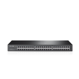 SWITCH TP LINK TL-SG1048 48 PUERTOS GIGABIT 10/100/1000 MBPS NO ADMINISTRABLE NEGRO