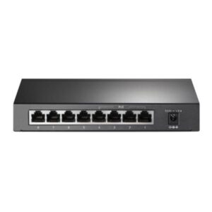 SWITCH TP LINK TL-SG1008P 8 PUERTOS GIGABIT 10/100/1000 MBPS 4 PUERTOS PoE+ NO ADMINISTRABLE GRIS