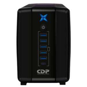 UPS CDP R-UPR1008 1000VA 500W UPS LINEA INTERACTIVA 120VAC AVR 8 TOMAS NEGRO