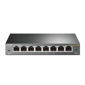 SWITCH TP LINK TL-SG108E 8 PUERTOS GIGABIT 10/100/1000 MBPS EASY SMART MANAGED ADMINISTRABLE GRIS