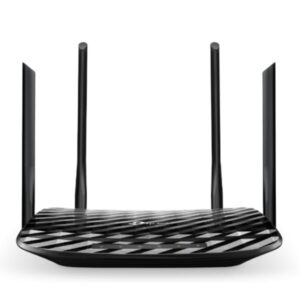 ROUTER TP LINK ARCHER C6 DUAL BAND 2.4/5 GHZ 1200 MBPS WIFI 5 MU-MIMO PUERTOS WAN / LAN NEGRO