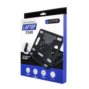 BASE UNNO (NC6115BK) PARA PORTATIL ERGONIMICA CON BASE PARA CELULAR (C)